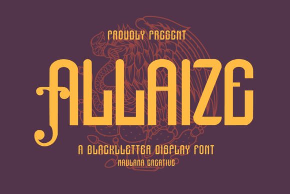 Allaize: Elevating Brand Identity with Modern Blackletter Design