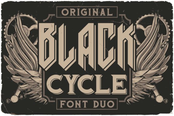Black Cycle: Elevating Brand Identity with Vintage Elegance