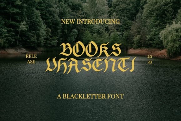Books Vhasenti: Commanding Attention with Bold Blackletter Design