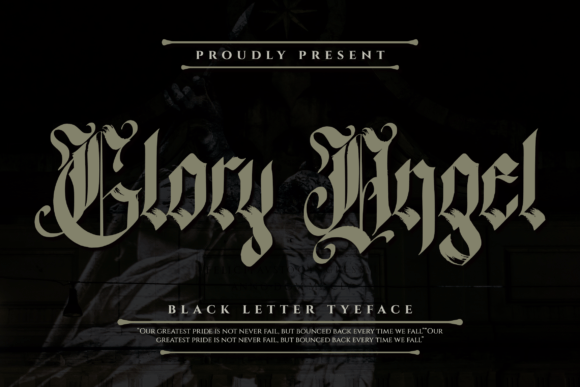 Glory Angel: A Bold Typographic Choice for Distinctive Branding