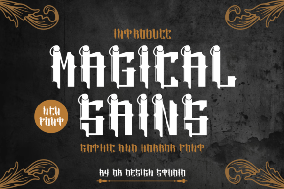 Magical Sains: A Bold Display Font for Impactful Branding