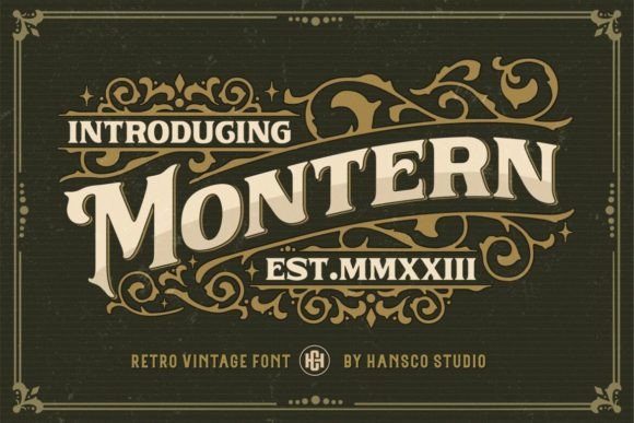 Montern: Strategic Typography for Vintage and Rustic Branding
