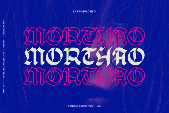 Morthao: Elevate Your Designs with Bold Black Letter Calligraphy