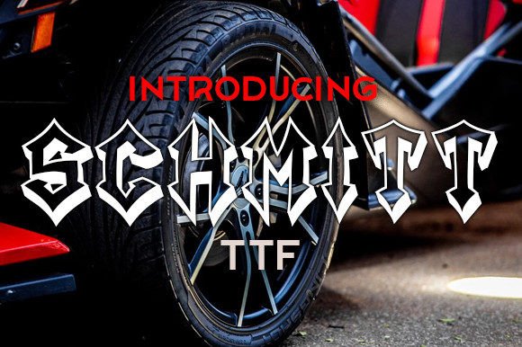 Schmitt: Elevating Brand Identity with Bold Blackletter Typography