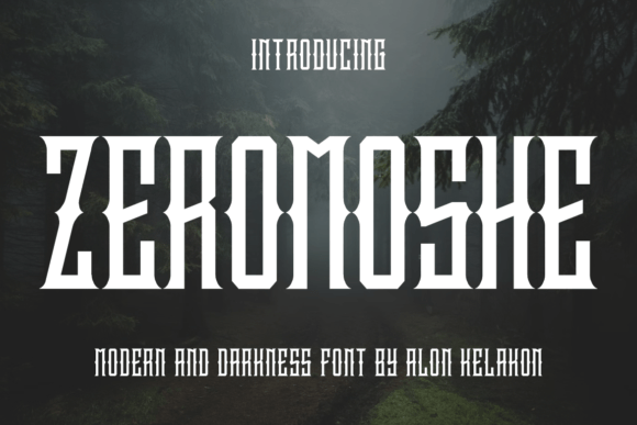 Zeromoshe: A Bold Blackletter for Modern Projects